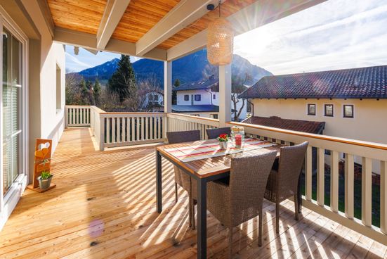 Blick vom Balkon