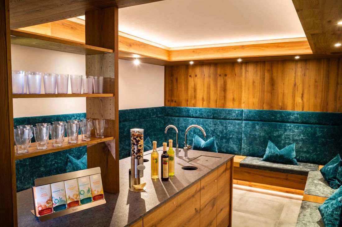 Teebar im Wellnessbereich