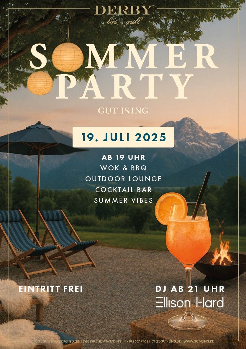 Sommerparty Gut Ising Eventkalender