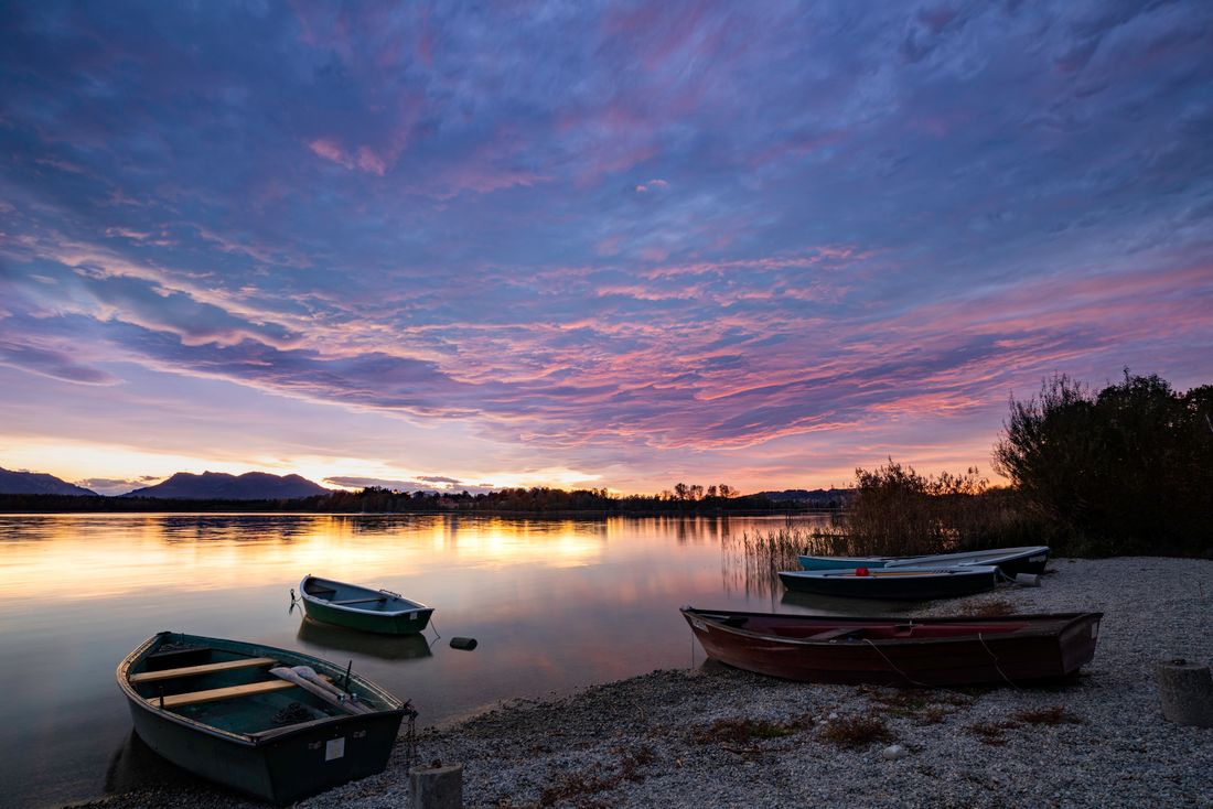 Boote in Kailbach_Abendstimmung