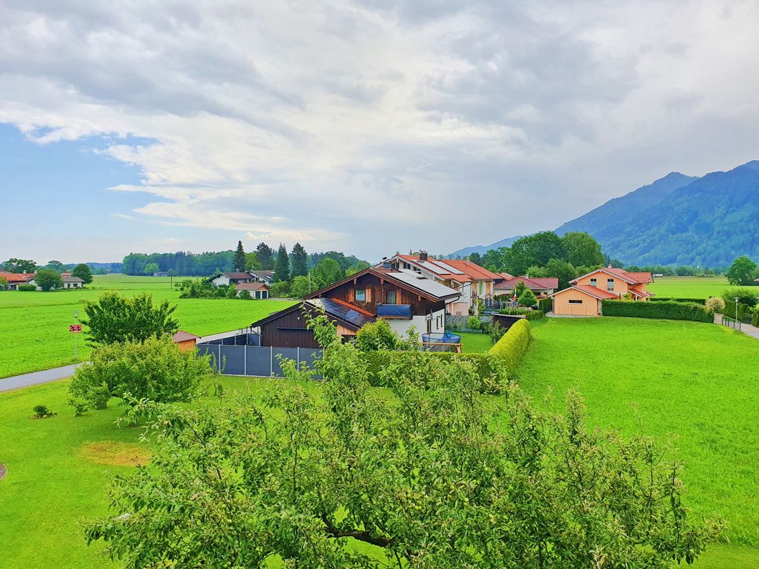 der Ausblick von der Ferienwohnung