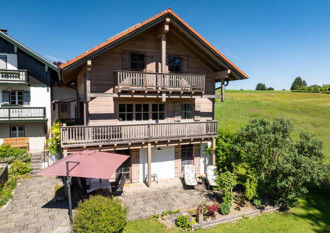 Blick auf die Ferienwohnung im Soutterain