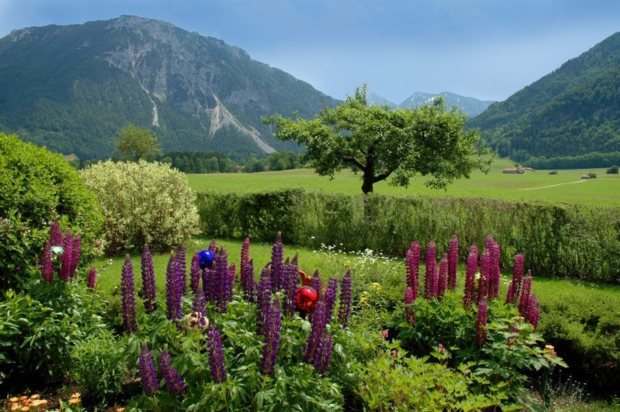 Wiesen und Berge soweit das Auge reicht