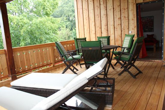 Dachterrasse mit Bestuhlung