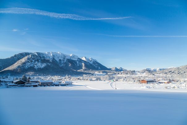 Inzell im Winter von oben