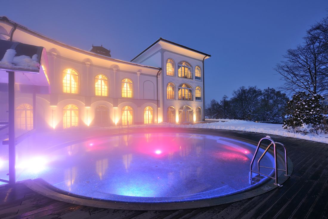 Wellnessbereich Gut Ising im Winter