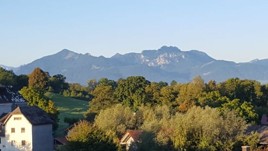 Blick von der Westterrasse Kampenwand