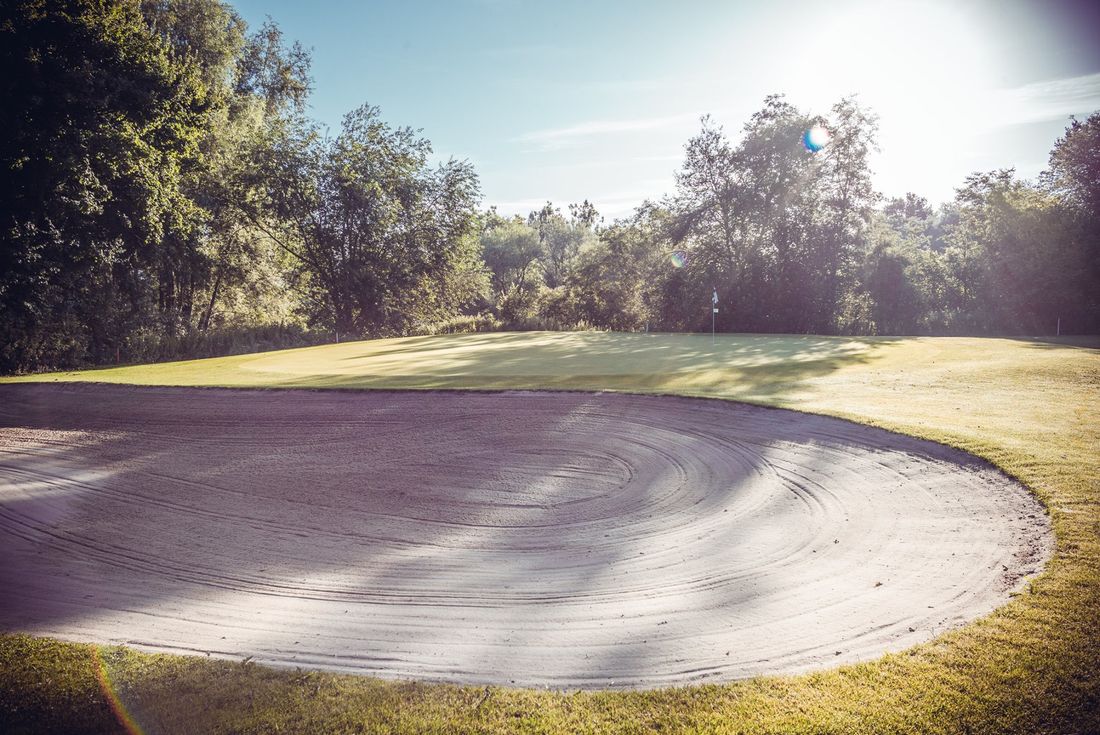 Sandgrube im Golfclub Anthal Waginger See