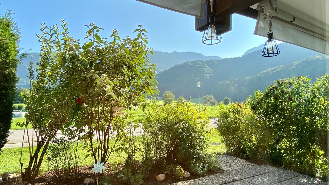 Ausblick von der Terrasse