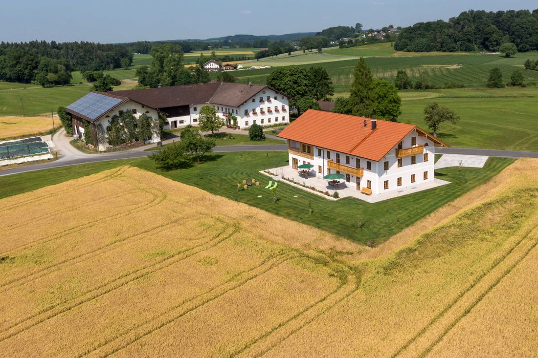 Hausansicht Luftaufnahme