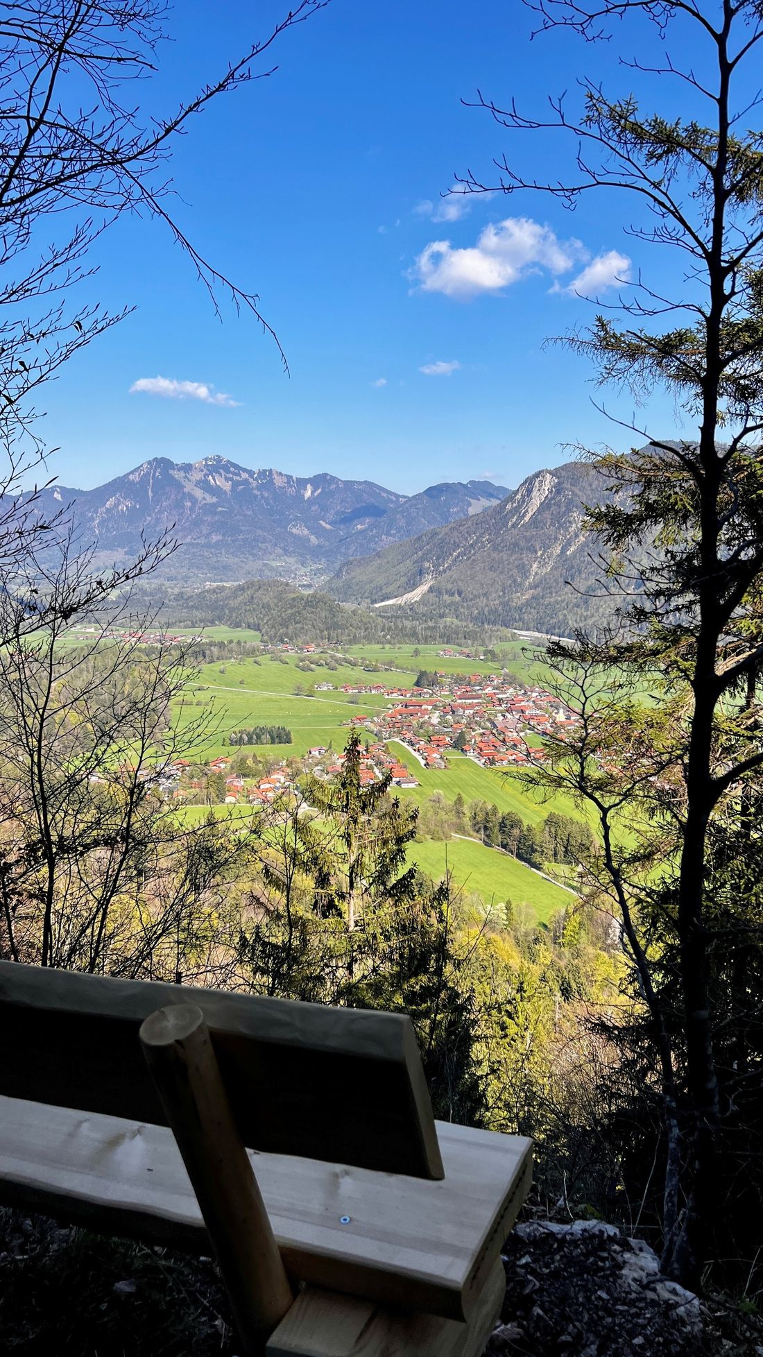 Blick von Aussichtsbank