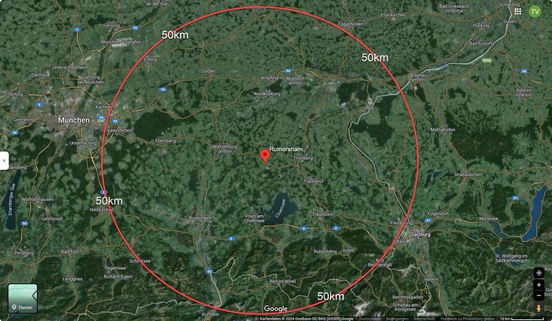 50km Umgebung