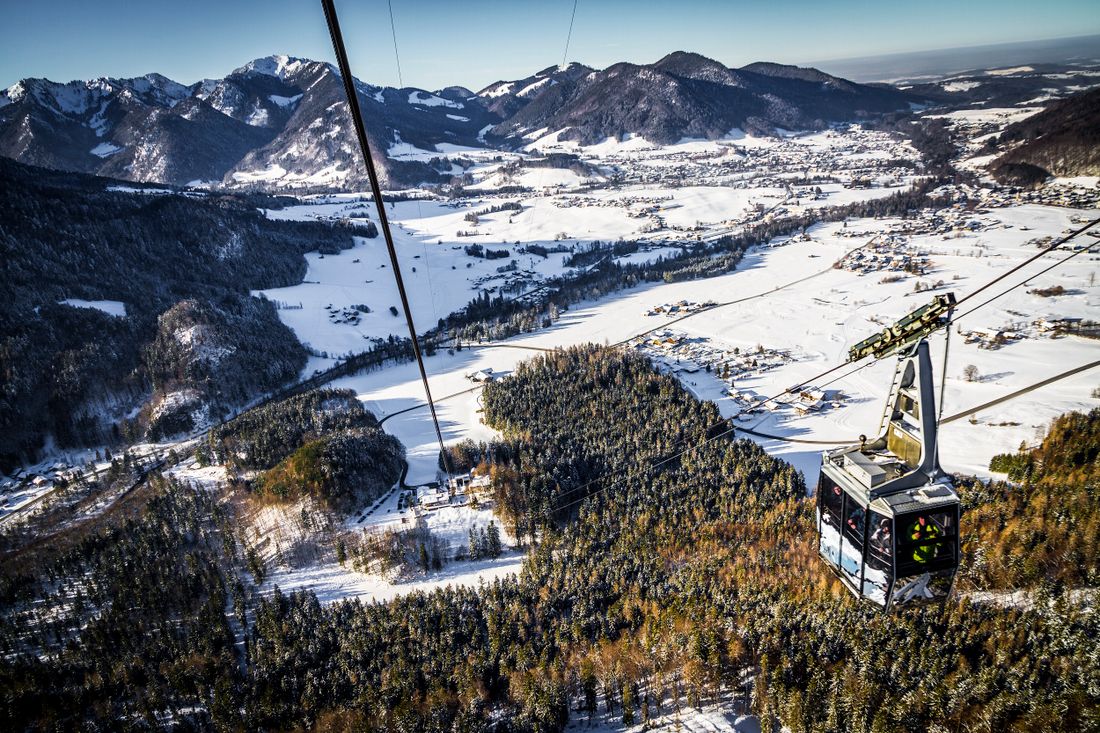 on top of the mountains