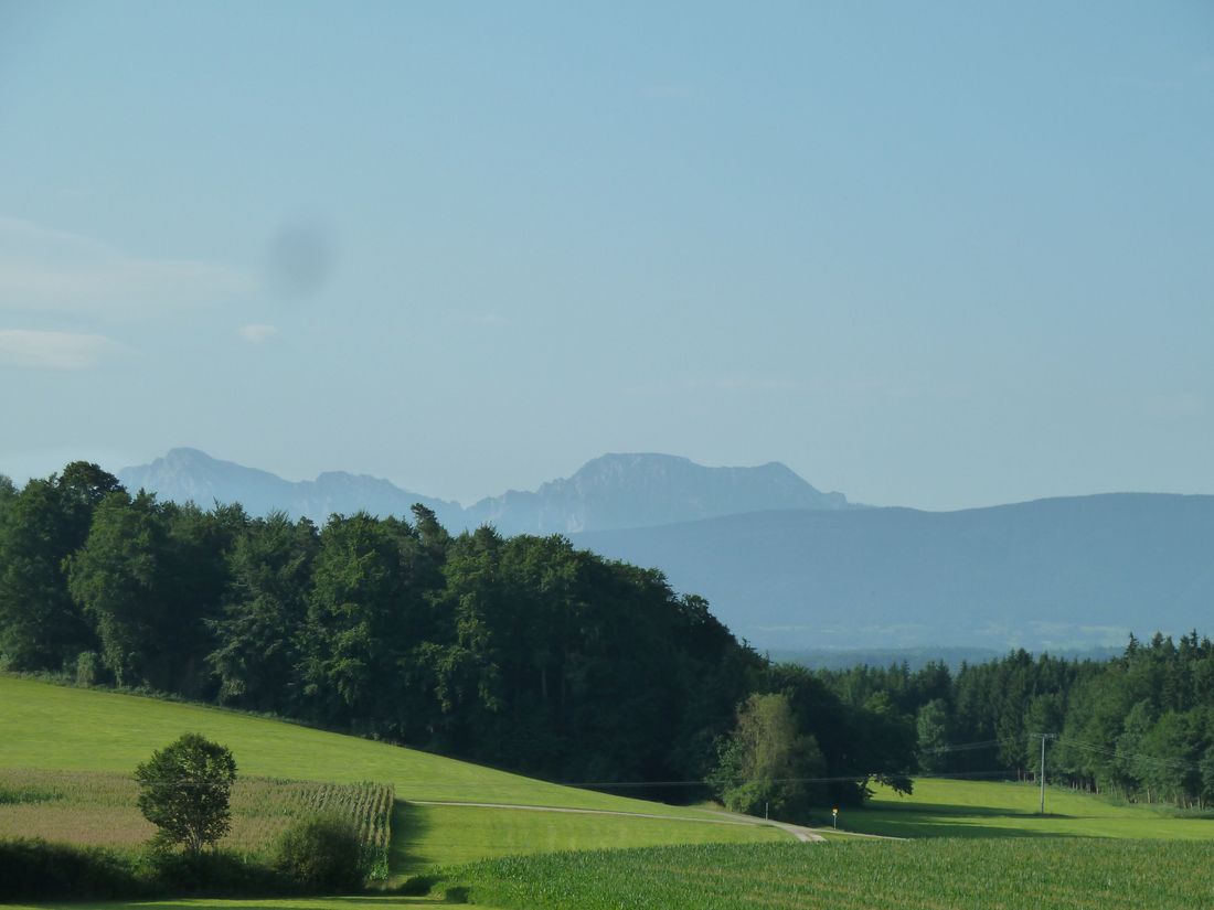 Aussicht auf die Berchtesgadener und Chiemgauer Berge