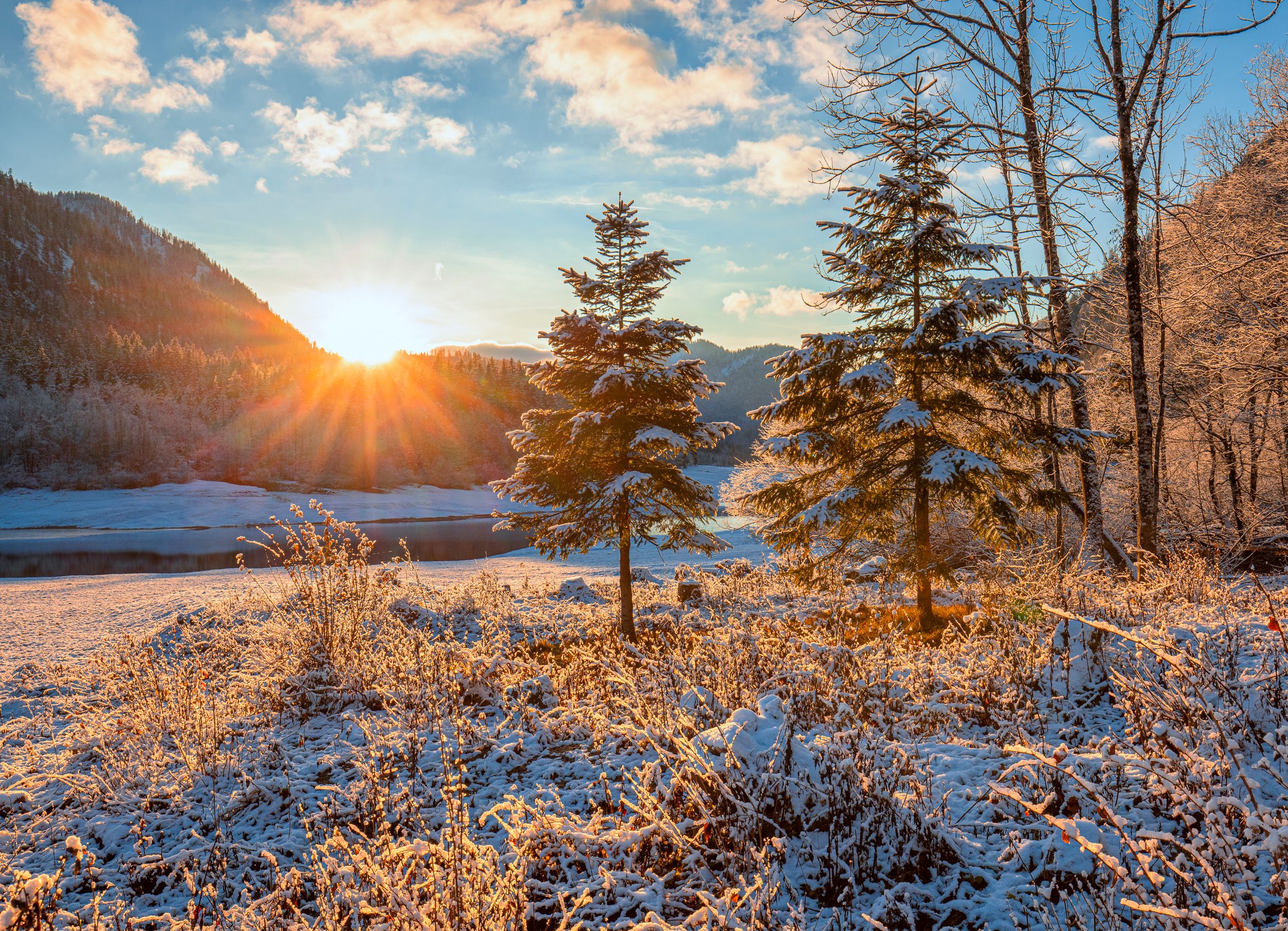 Winterlandschaft Chiemgau