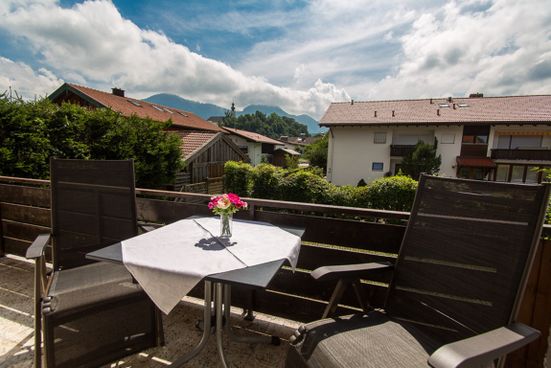 Ausblick vom Balkon