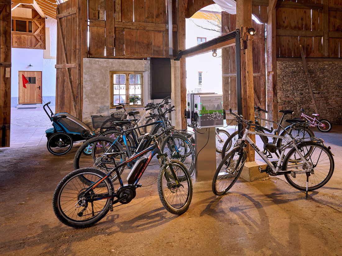 E-Bike Tankstelle im Bundwerkstadel