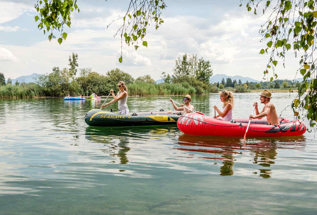 Schlauchbootfahren auf der Alz (ab 1. Juli möglich)