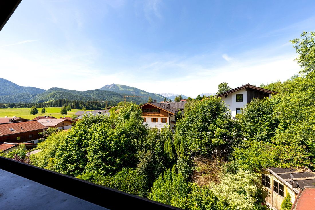 Wohnung "Alpendohle": Balkon mit Bergblick