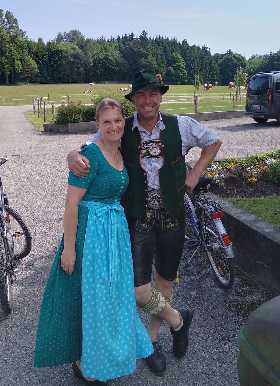 Ihre Gastgeber Irmi und Christian Axmann