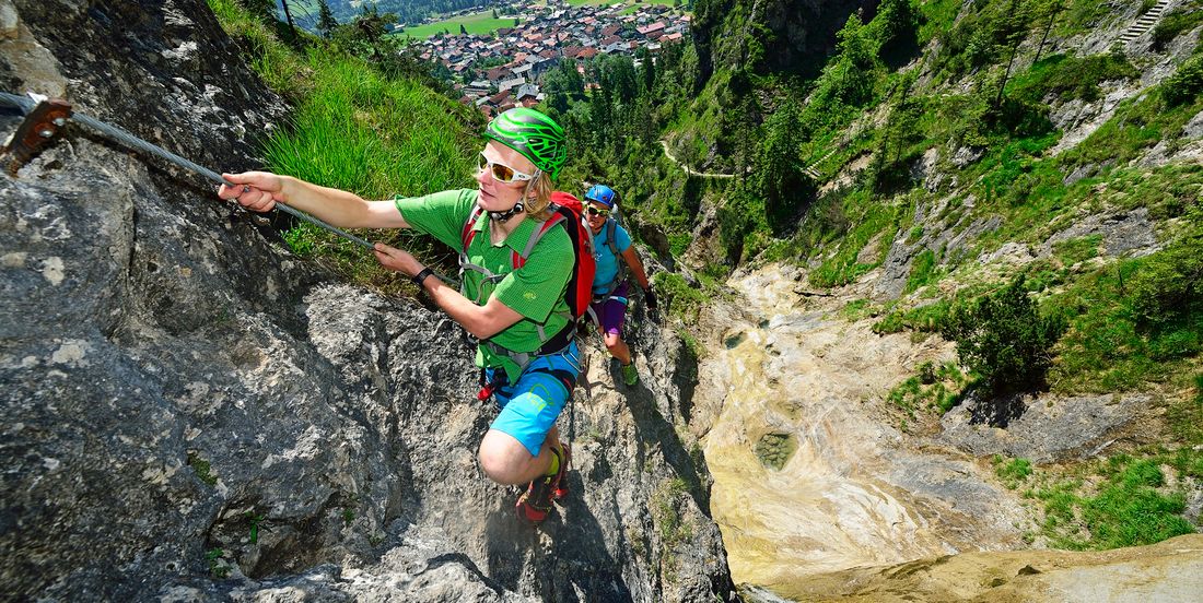 Klettersteig Hausbachfall C/D in Reit im Winkl