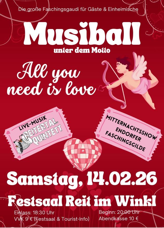 Musiball Plakat - All you need is love -