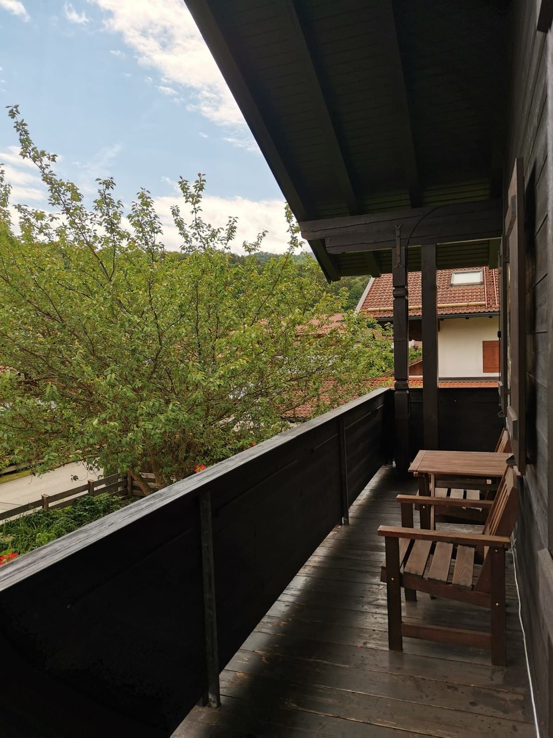Möblierter Balkon