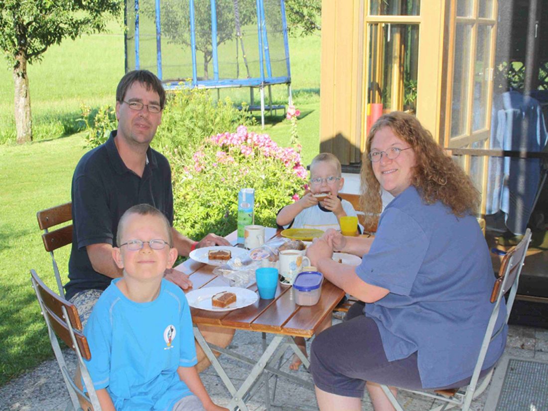 Frühstück Familie