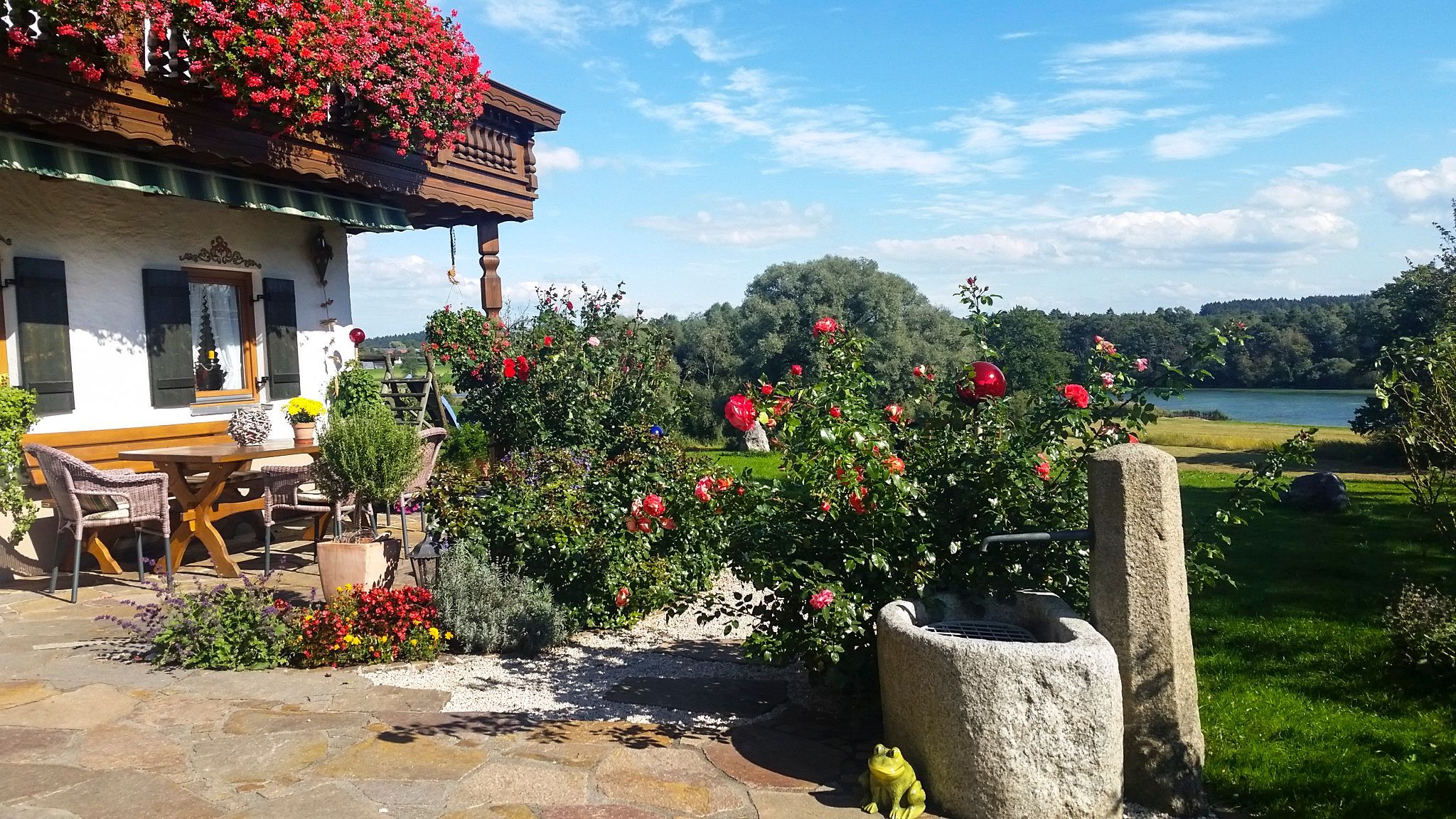 Terrasse des Huberhofs