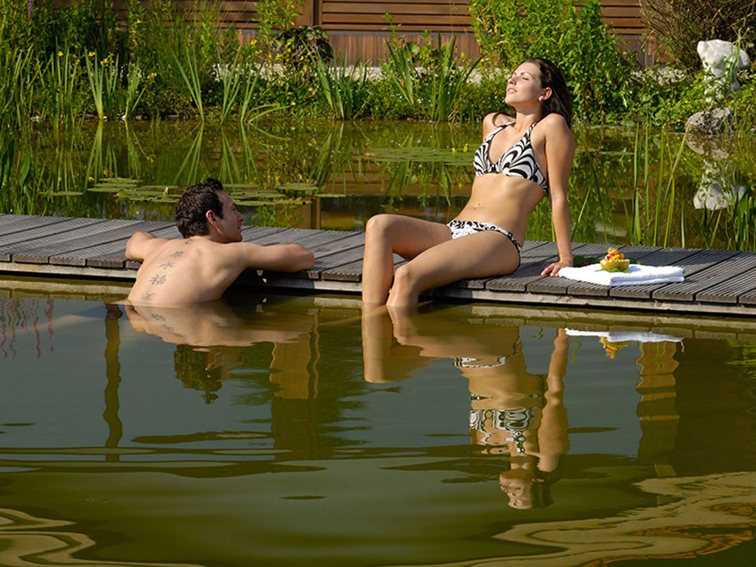 Wellnessgarten Schwimmteich