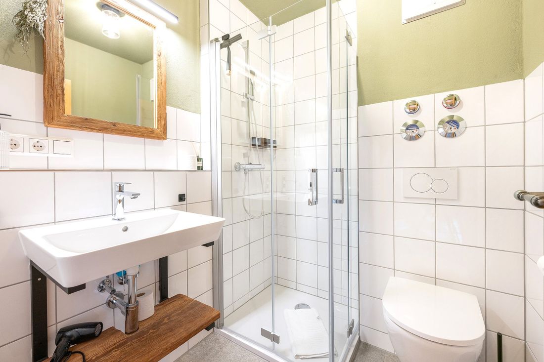 Neu renoviertes Bad