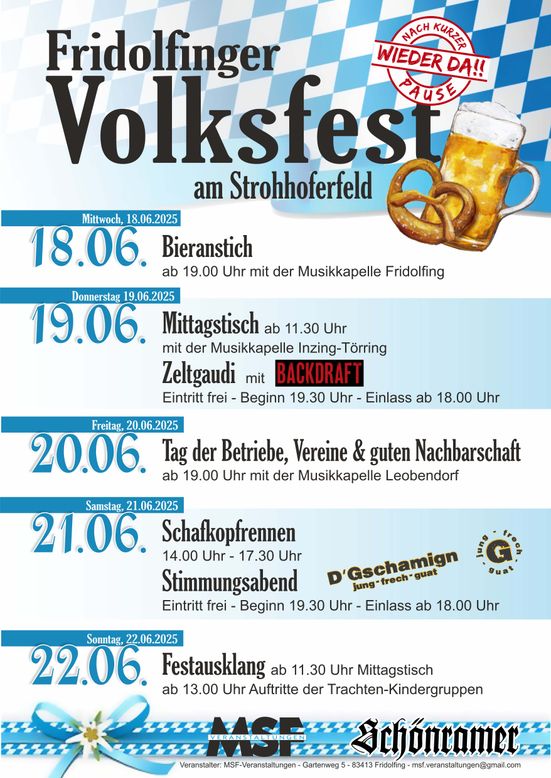 Fridolfinger Volksfest 2025 Kopie