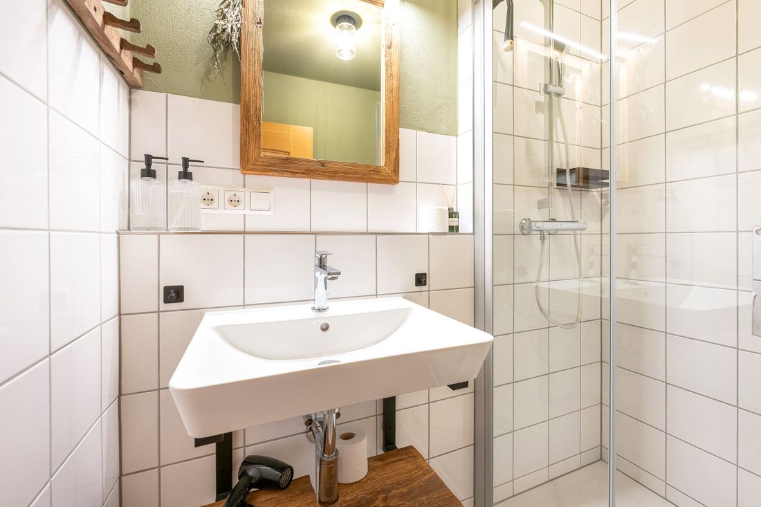 Neu renoviertes Bad