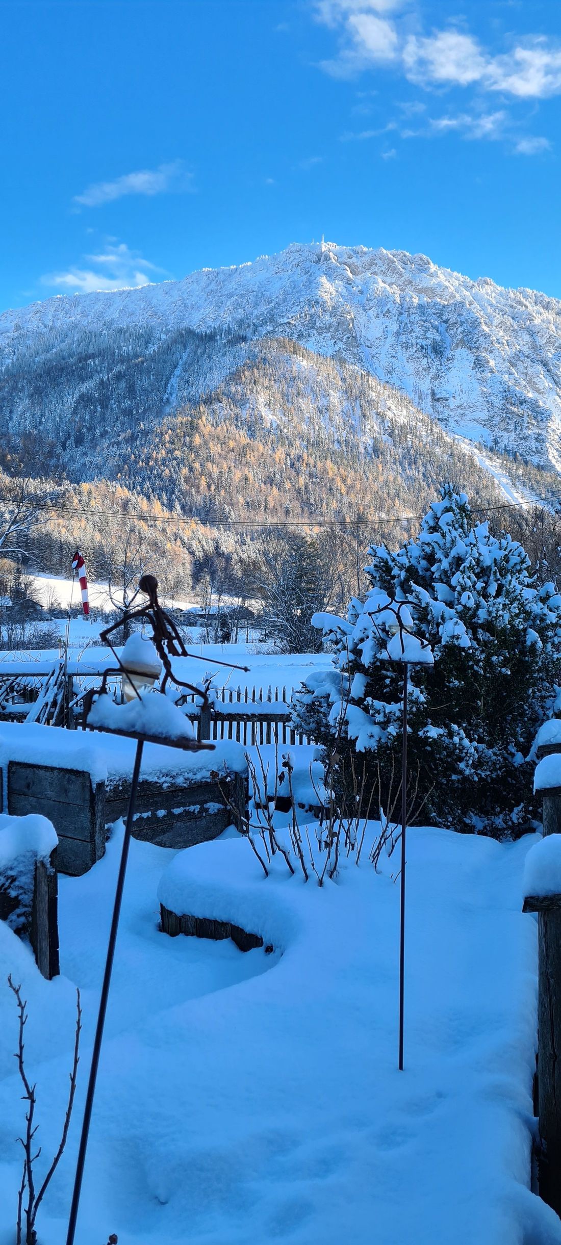 Blick auf Rauschberg von der Terrasse