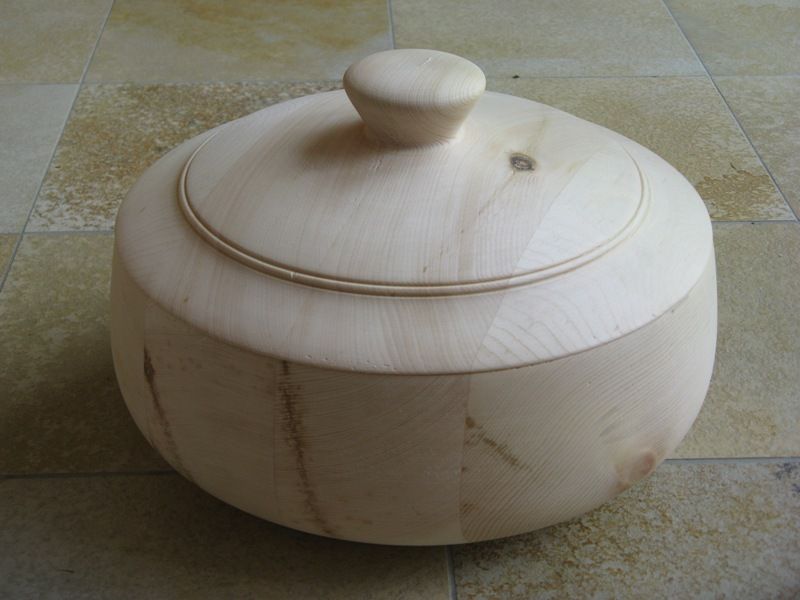 Brottopf aus Zirbenholz