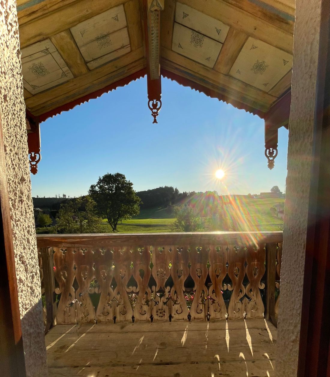 Ausblick vom Bauernhaus