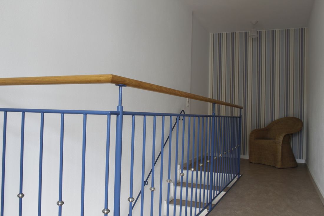 Treppenhaus zur Ferienwohnung im 1. Stock