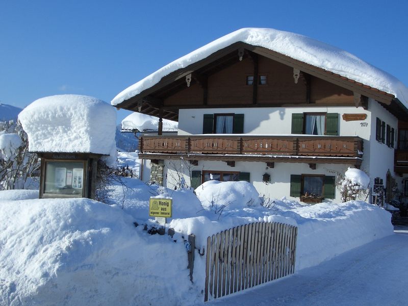 house view in winter