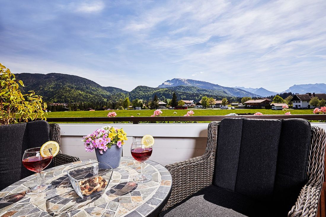 Herrlicher Ausblick vom Balkon...