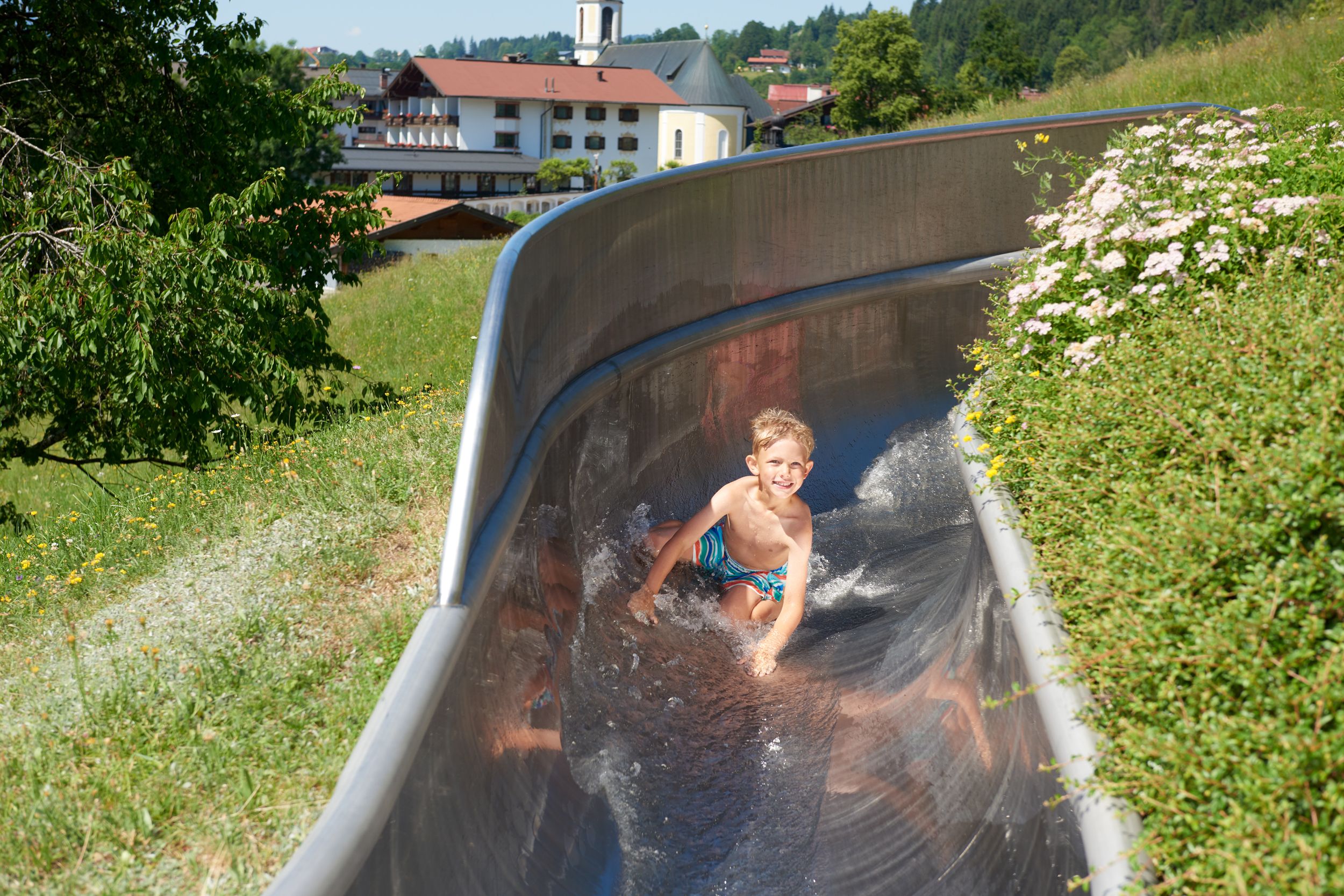 Rutsche Junge © Markus Schmuck Freibad582