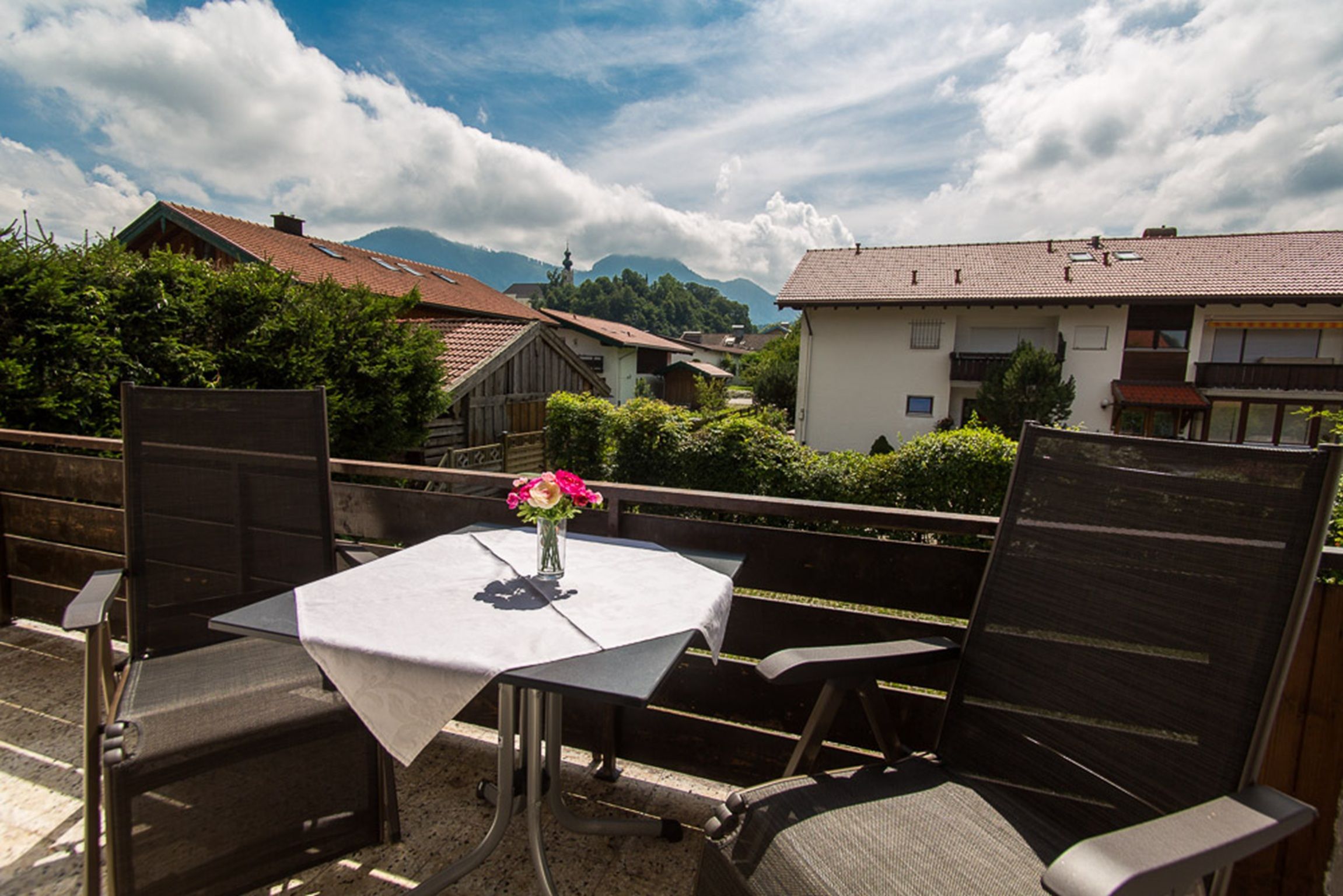 Ausblick vom Balkon