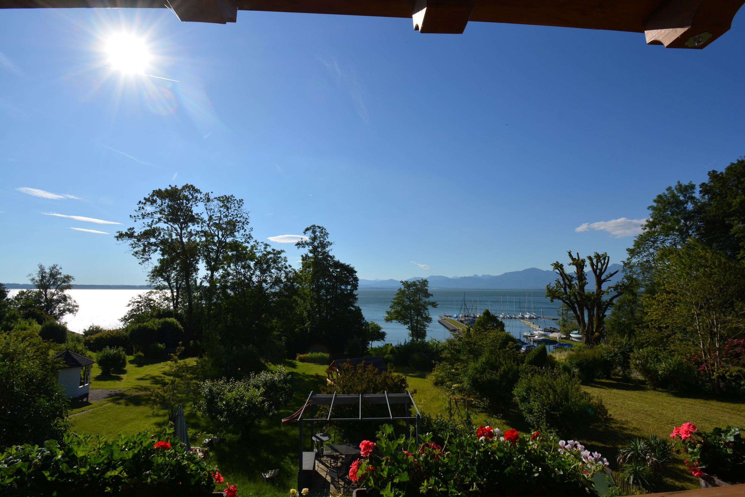 Blick vom Balkon