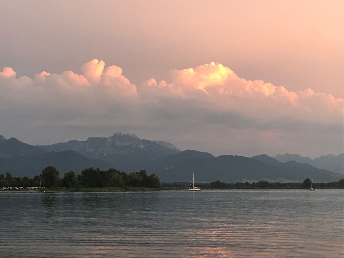 Chiemsee mit Kampenwand