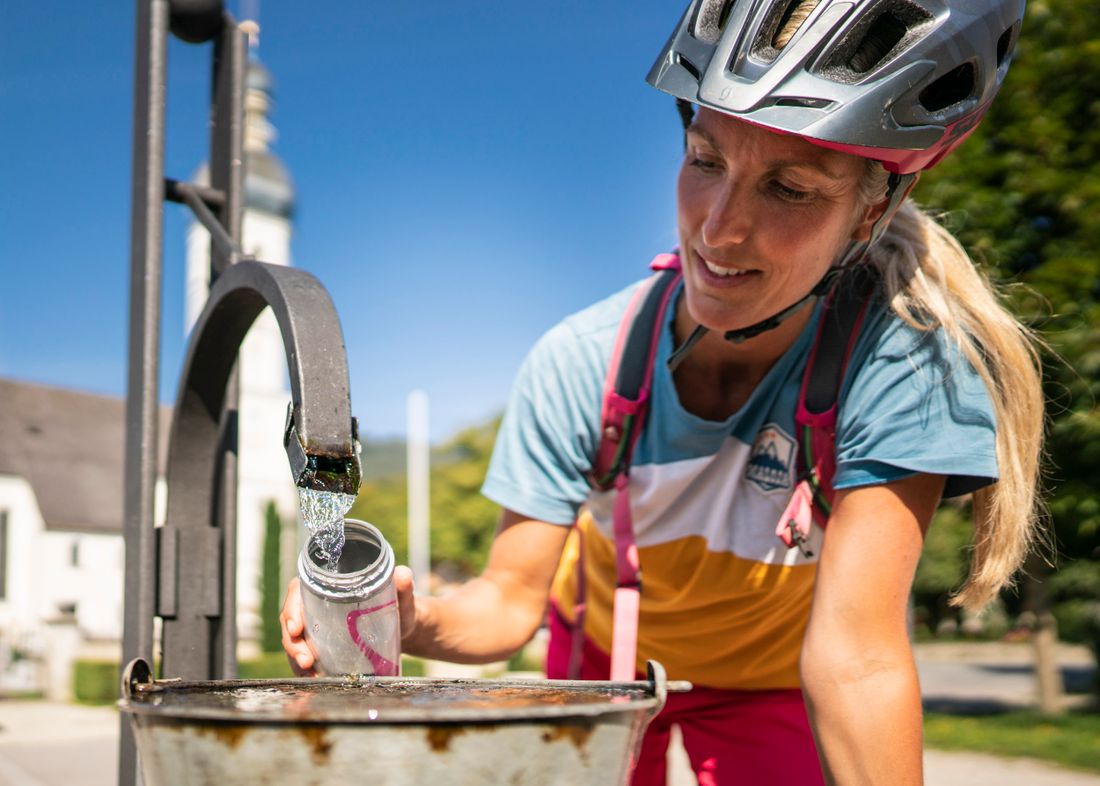 Trinkpause am Bodensee-Königssee Radweg