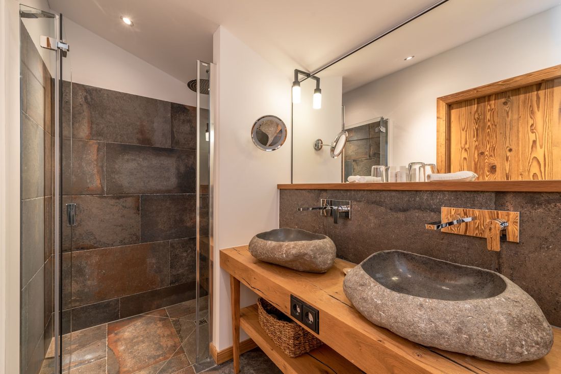 Badezimmer im Chalet