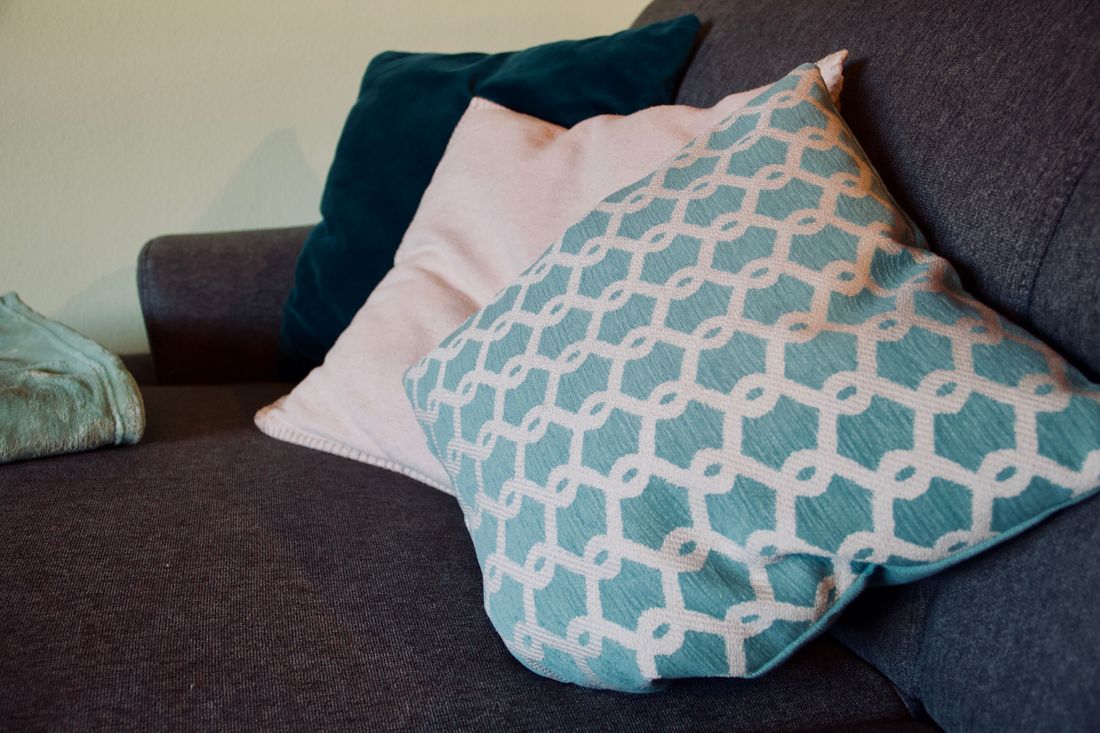 Mint und Grau zum kuscheln