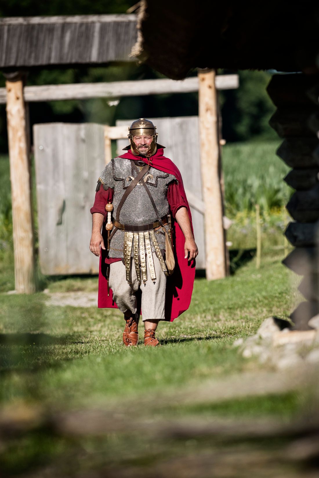 Romans in the Roman town of Seeon-Seebruck