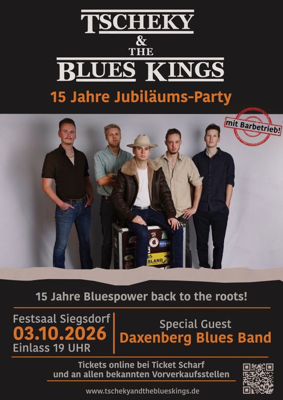 Tscheky & The Blues Kings - Jubiläumskonzert