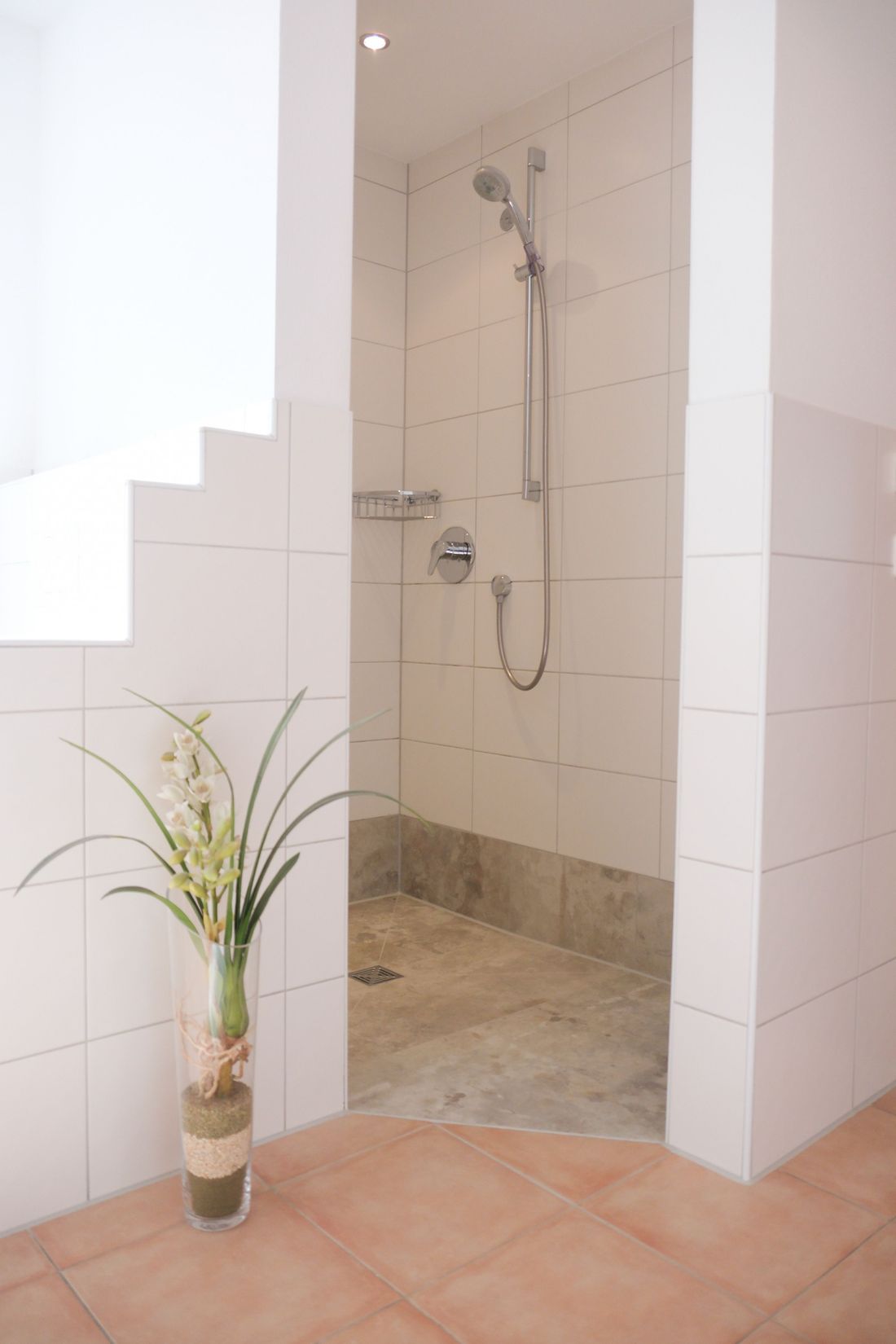 Blick Bad in die Dusche