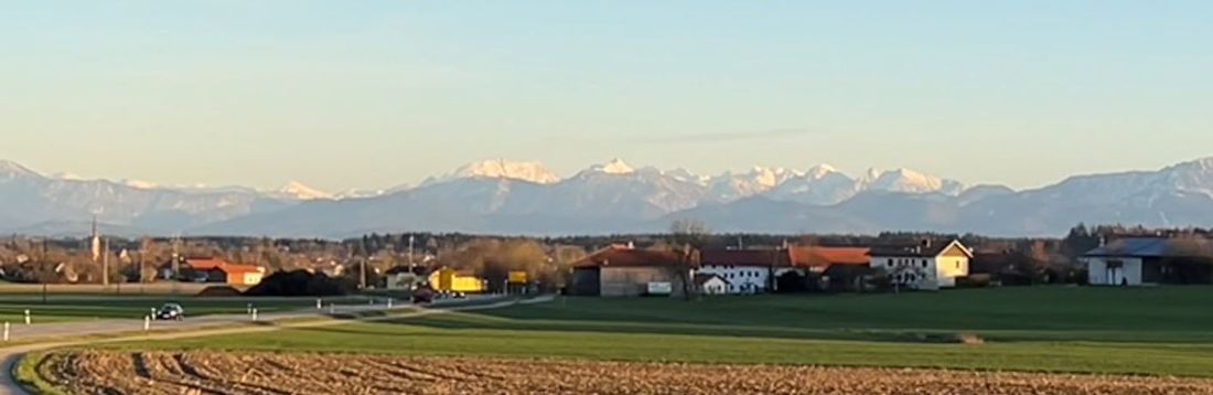 Obing mit Alpenpanorama
